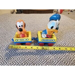 Vintage 1980s Walt Disney Train Cars, Pluto And Donald Duck
